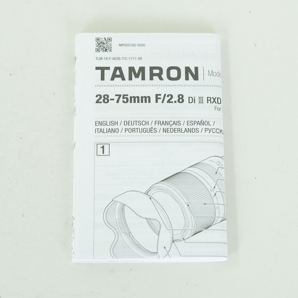 TAMRON 28-75mm F/2.8 Di III RXD (Model A036) [ソニーE用]