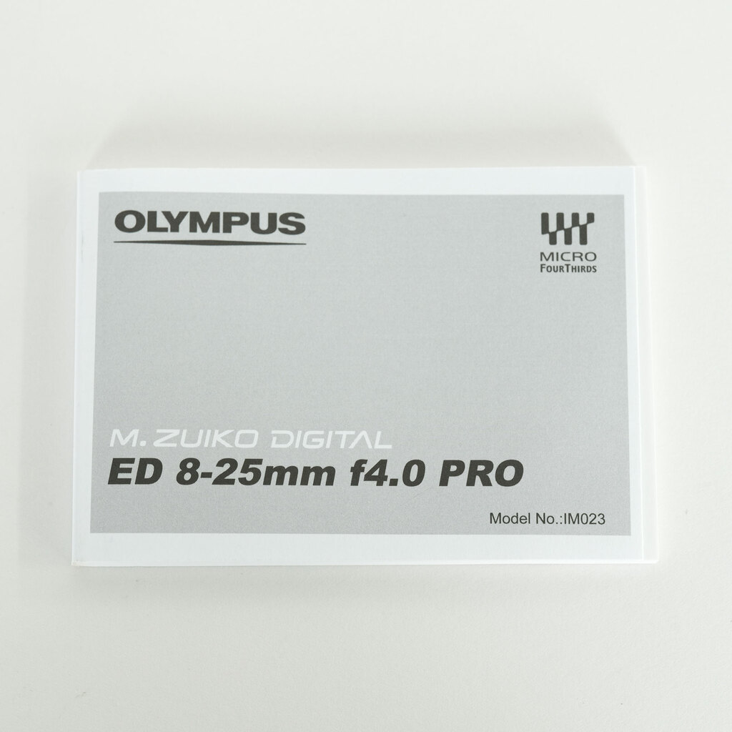 OLYMPUS M.ZUIKO DIGITAL ED 8‑25mm F4.0 PRO