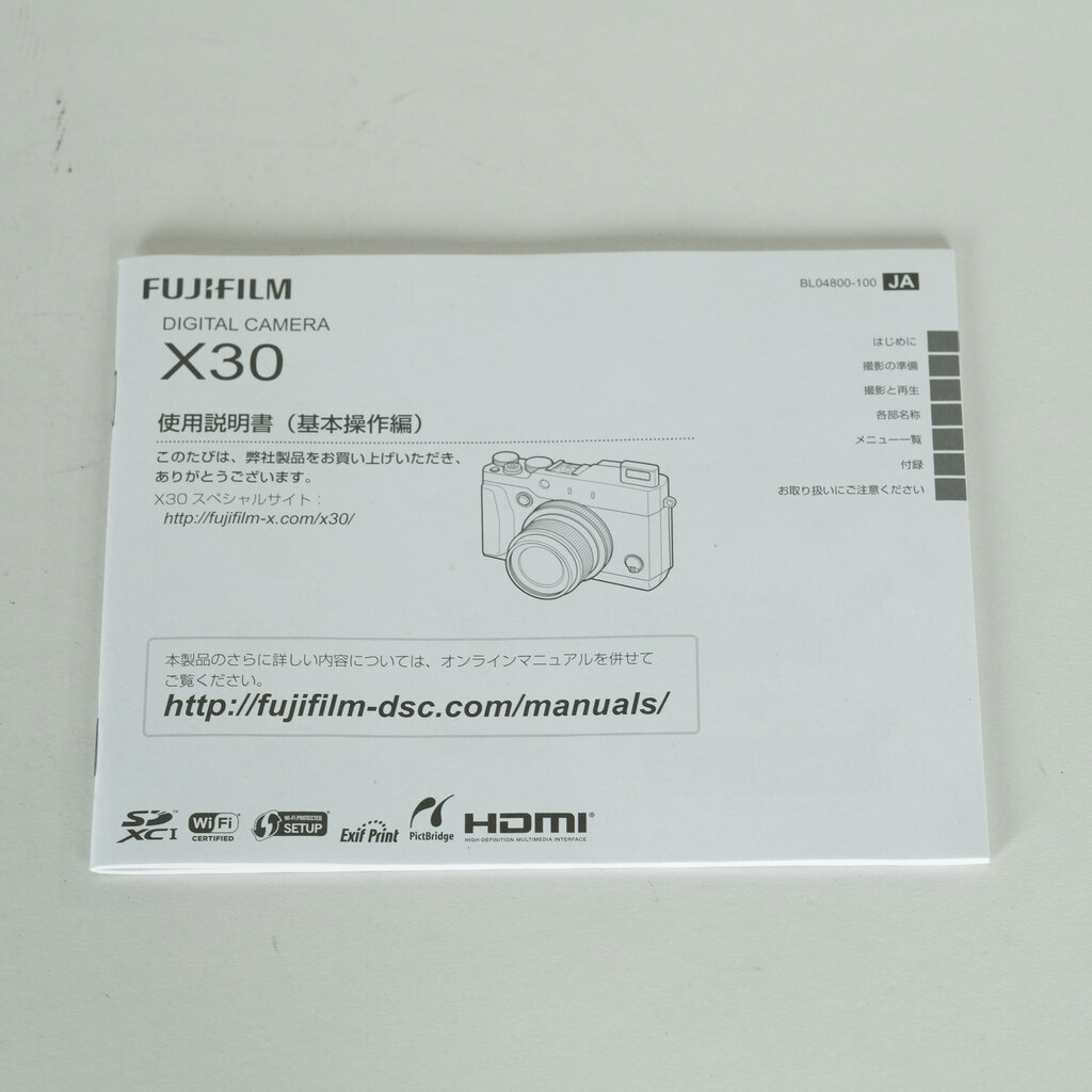 FUJIFILM X30 ブラック