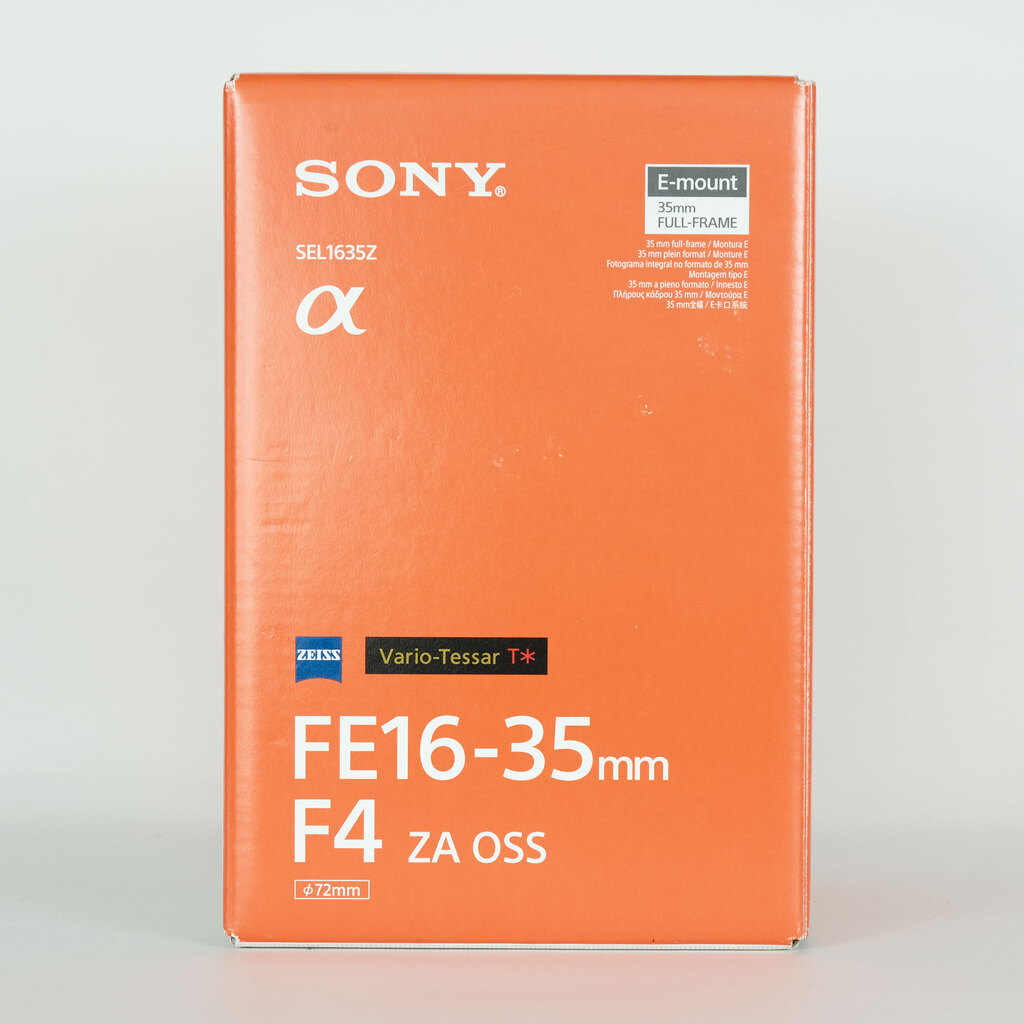 SONY Vario-Tessar T* FE 16-35mm F4 ZA OSS SEL1635Z SONY Vario-Tessar T* FE 16-35mm F4 ZA OSS SEL1635Z
