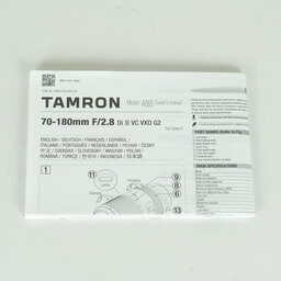 TAMRON 70-180mm F/2.8 Di III VC VXD G2（Model A065） [ソニーE用]