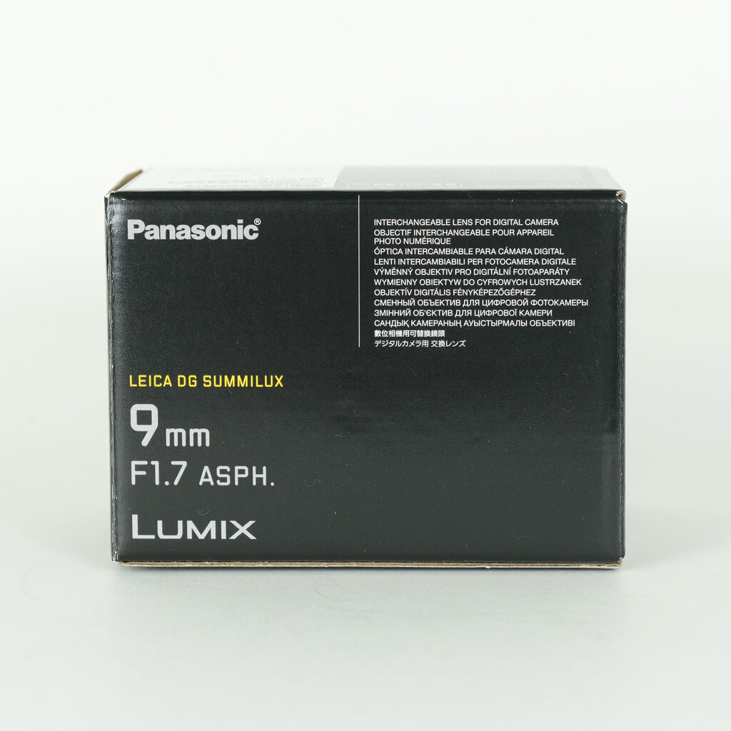 Panasonic LEICA DG SUMMILUX 9mm / F1.7 ASPH.