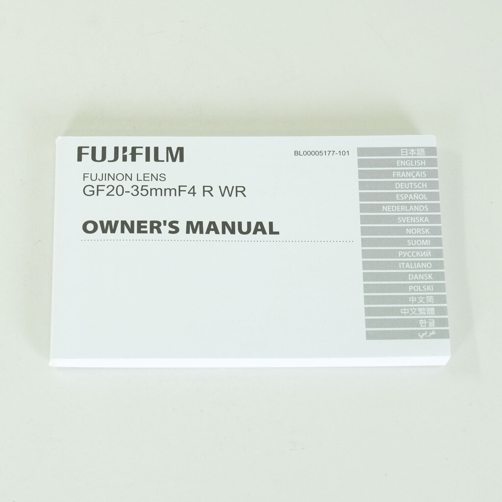 FUJIFUILM GF20-35mmF4 R WR FUJIFUILM GF20-35mmF4 R WR