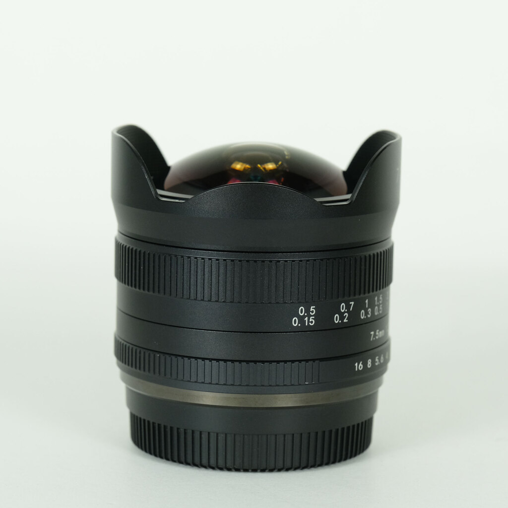 ���H�� 7Artisans 7.5mm F2.8 FISH-EYE II ED (�t�W�t�C����X�p) �u���b�N