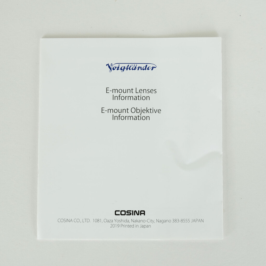 Voigtlander NOKTON classic 35mm F1.4 [ソニーE用]