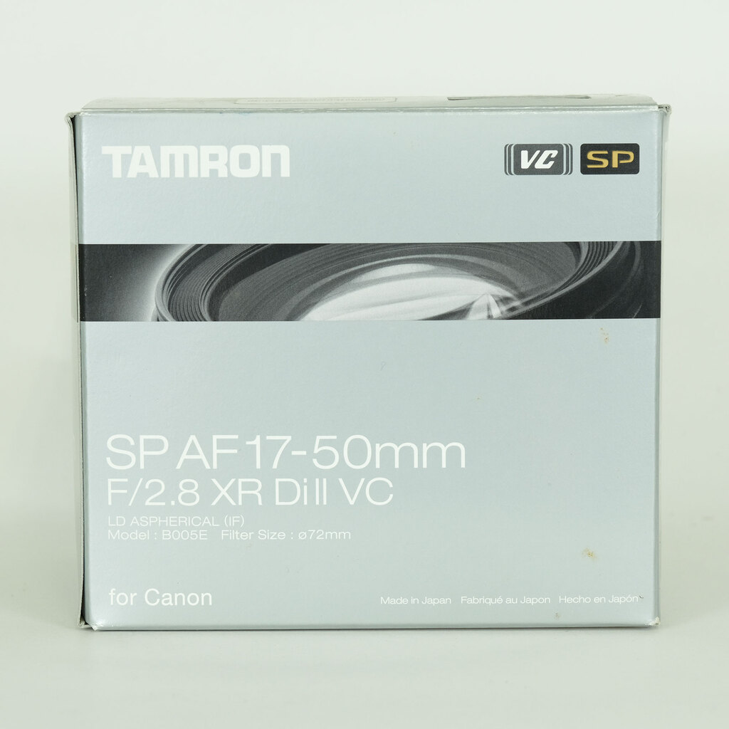 TAMRON SP 17-50mm F2.8 XR DiII VC /Model B005E (キヤノンEF用) TAMRON SP 17-50mm F2.8 XR DiII VC /Model B005E (キヤノンEF用)