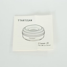 銘匠光学 TTArtisan 25mm F2 C (フジフイルムX用) ブラック 銘匠光学 TTArtisan 25mm F2 C (フジフイルムX用) ブラック