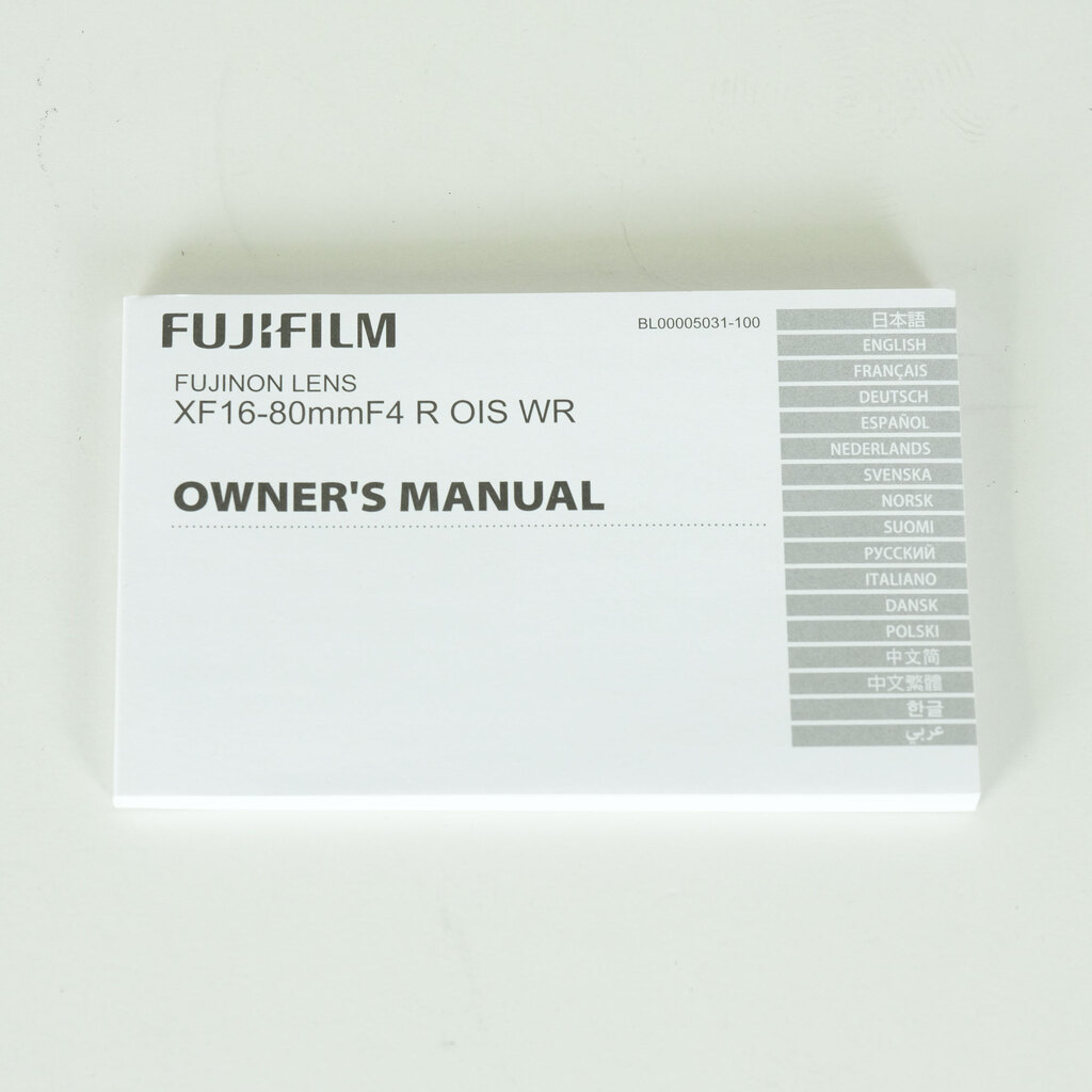 FUJIFILM XF16-80mmF4 R OIS WR