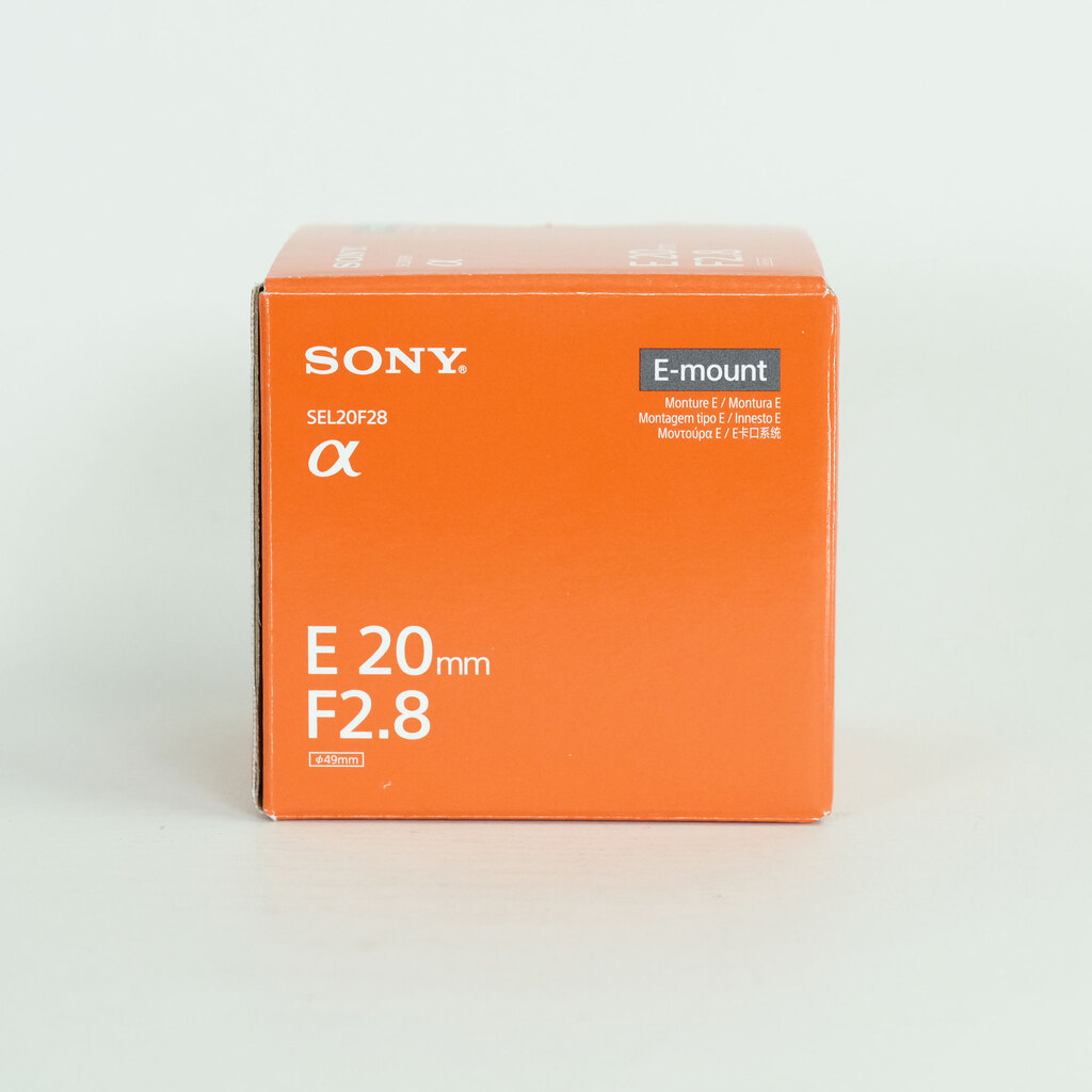 SONY E 20mm F2.8 SEL20F28