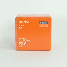 SONY E 20mm F2.8 SEL20F28