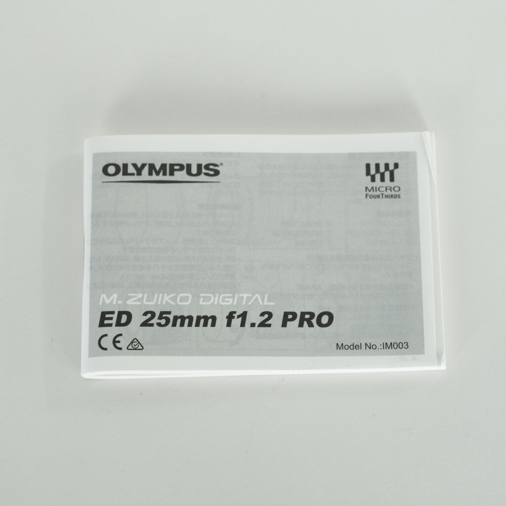 OLYMPUS M.ZUIKO DIGITAL ED 25mm F1.2 PRO