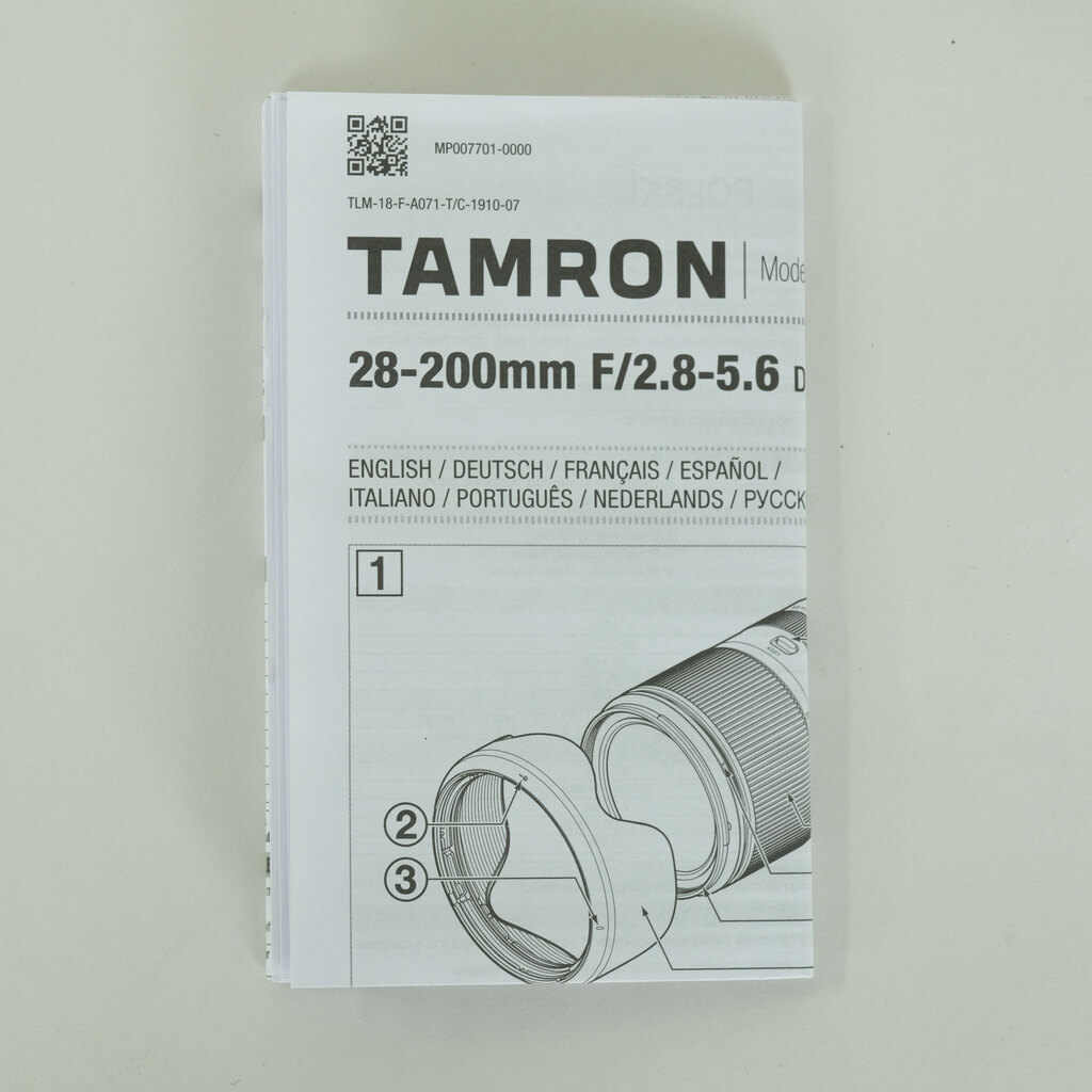 TAMRON 28-200mm F/2.8-5.6 Di III RXD (Model A071) [ソニーE用]