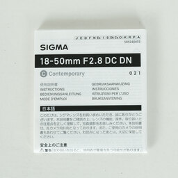 SIGMA 18-50mm F2.8 DC DN｜Contemporary [キヤノンRF用]