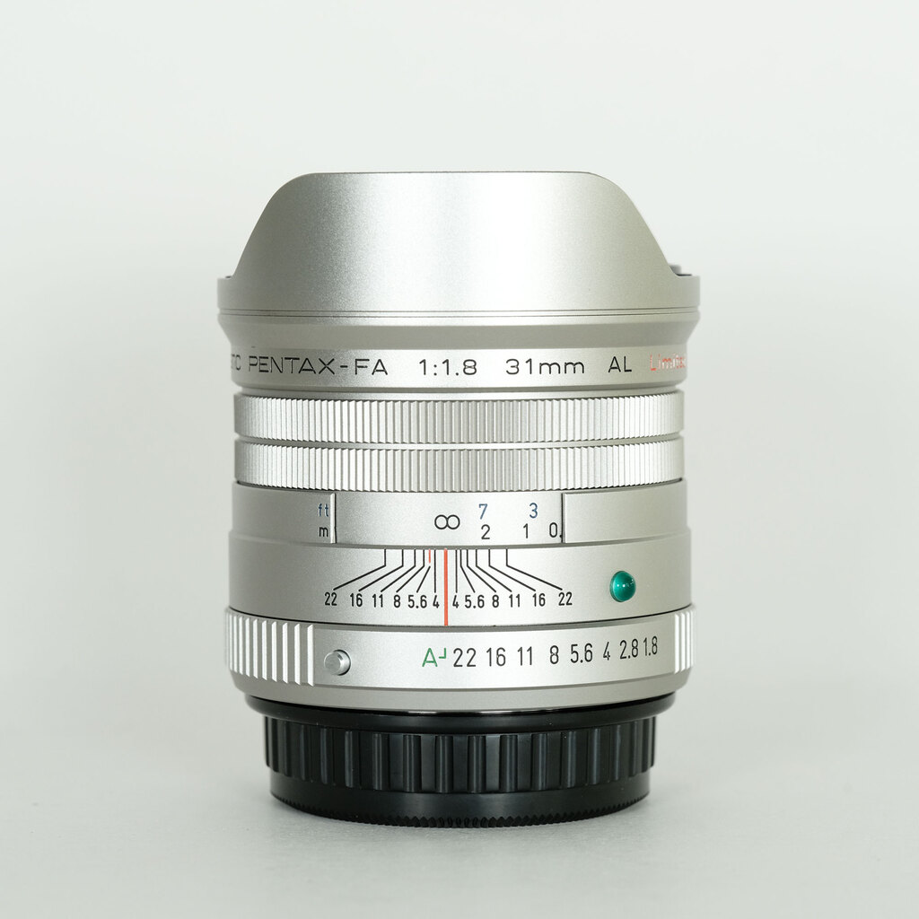 PENTAX-FA 31mm F1.8 AL Limited シルバー 極美品 □極上□ PENTAX FA 31mm F1.8 AL Limited シルバ－ ☆極上品☆PENTAX