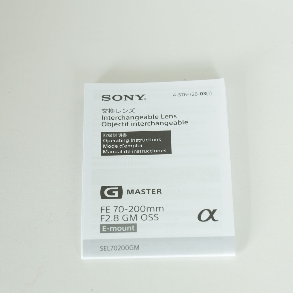 SONY FE 70-200mm F2.8 GM OSS SEL70200GM SONY FE 70-200mm F2.8 GM OSS SEL70200GM