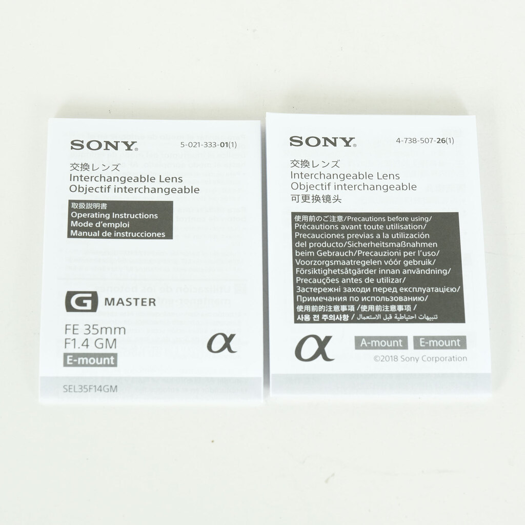 SONY FE 35mm F1.4 GM SEL35F14GM SONY FE 35mm F1.4 GM SEL35F14GM
