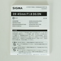 SIGMA 28-45mm F1.8 DG DN｜Art [ソニーE用]