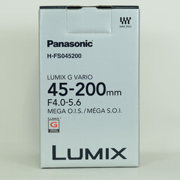 Panasonic LUMIX G VARIO 45-200mm F4.0-F5.6 MEGA O.I.S. H-FS045200 Panasonic LUMIX G VARIO 45-200mm F4.0-F5.6 MEGA O.I.S. H-FS045200