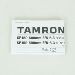 TAMRON SP 150-600mm F/5-6.3 Di VC USD G2（Model A022）[キヤノン用]