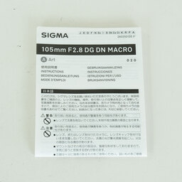 SIGMA 105mm F2.8 DG DN Macro｜Art [ライカL用]
