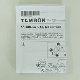 TAMRON 50-400mm F/4.5-6.3 Di III VC VXD (Model A067) [ニコンZ用]