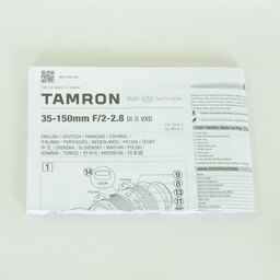 TAMRON 35-150mm F2-2.8 DiIII VXD（Model A058）[ニコンZ用]