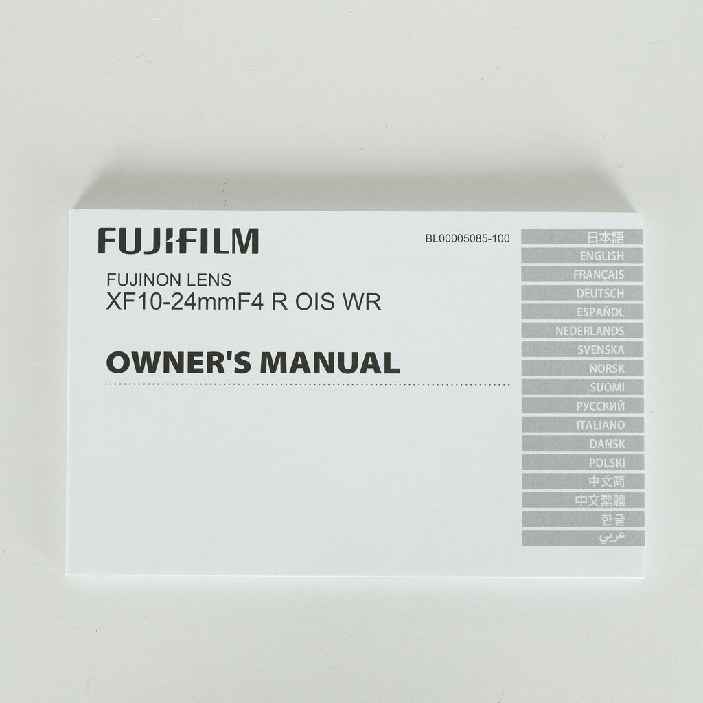 FUJIFILM XF10-24mmF4 R OIS WR