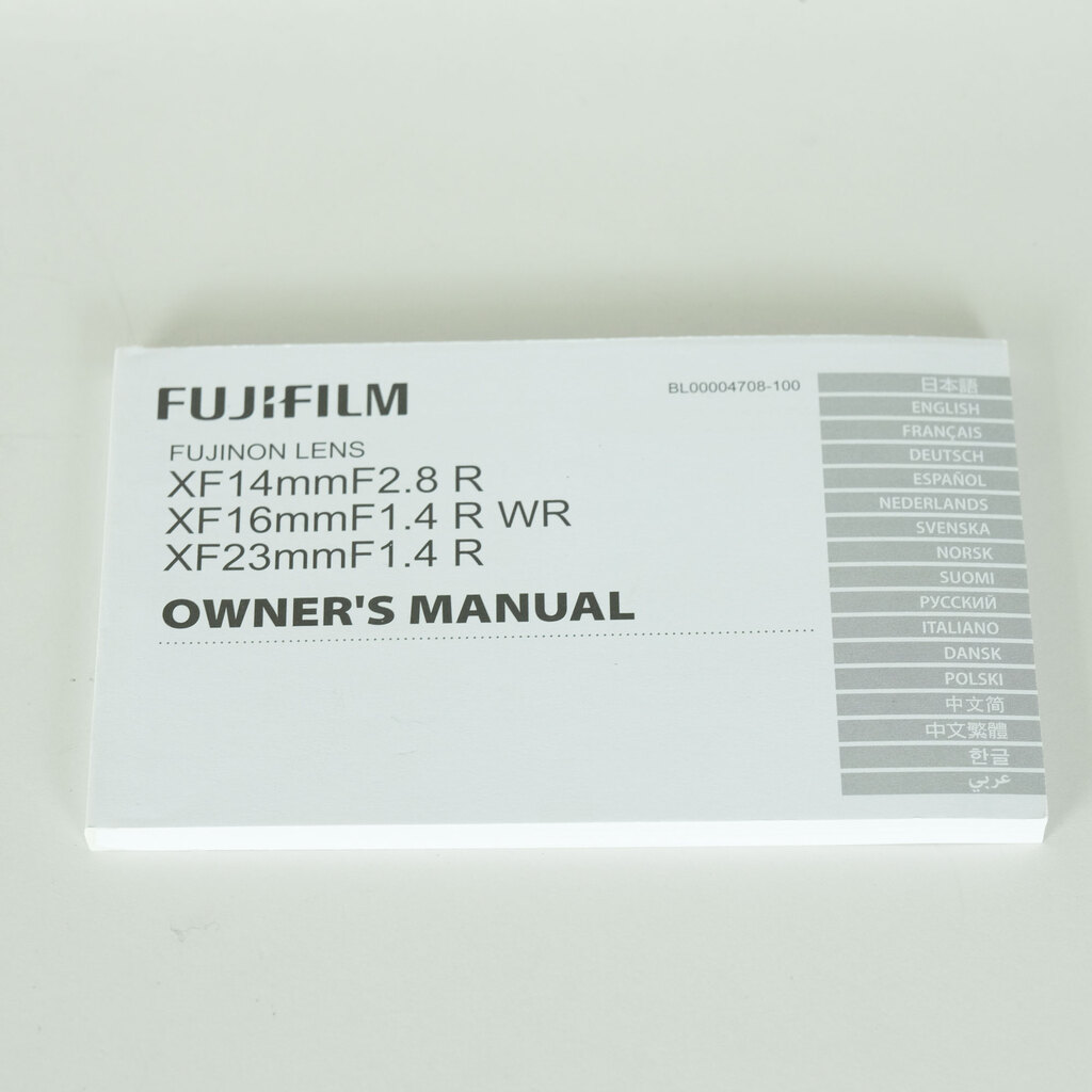 FUJIFILM XF16mmF1.4 R WR