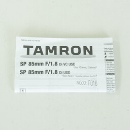 TAMRON  SP 85mm F1.8 Di VC USD (Model F016) [キヤノンEF用]