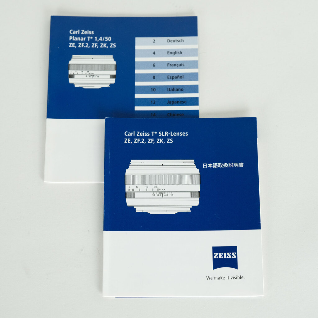 Carl Zeiss Planar T* 50mm F1.4 ZE [キヤノンEF用]