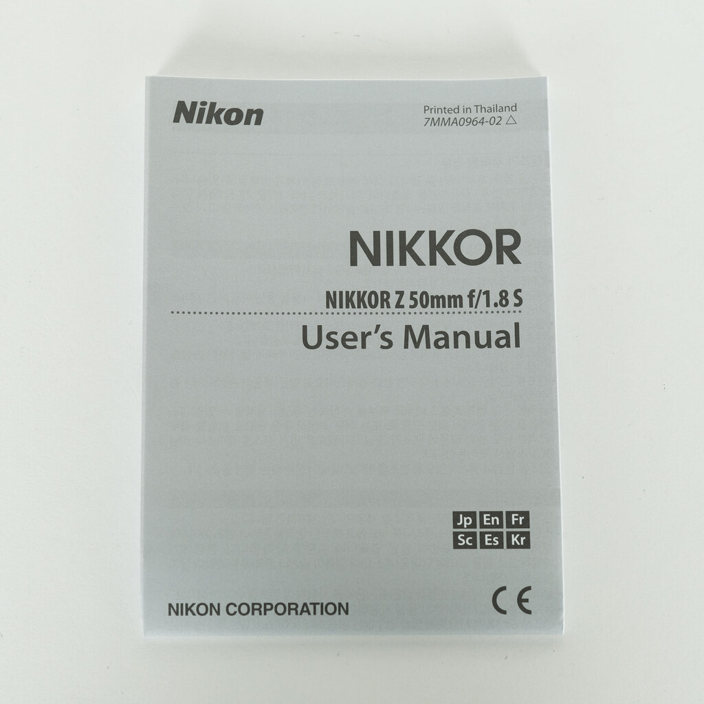 Nikon NIKKOR Z 50mm f/1.8 S