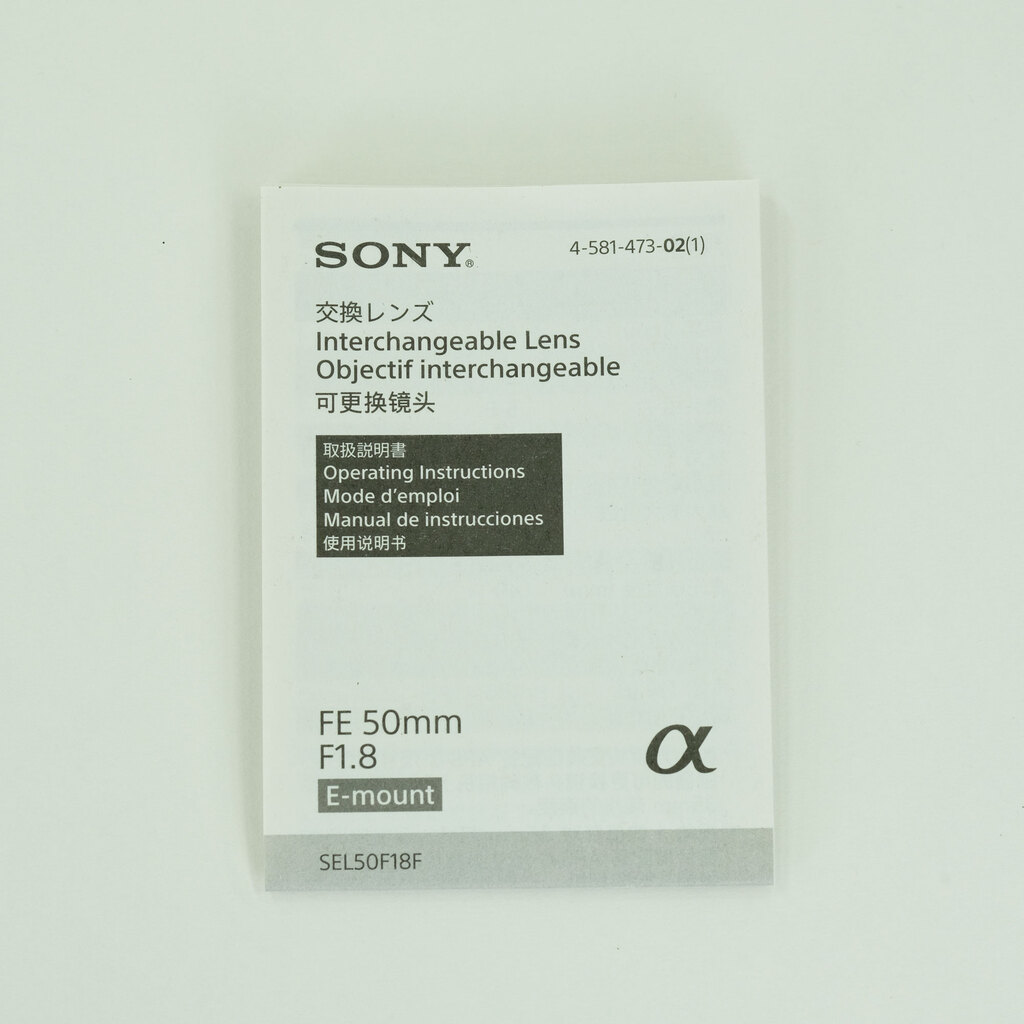 SONY FE 50mm F1.8 SEL50F18F SONY FE 50mm F1.8 SEL50F18F