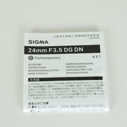 SIGMA 24mm F3.5 DG DN｜Contemporary [ソニーE用]