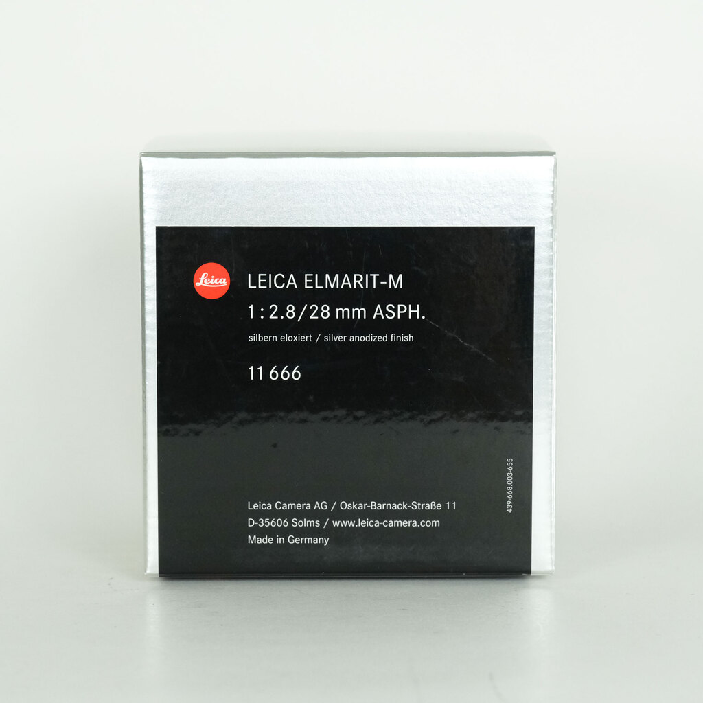 Leica エルマリート M28mm F2.8 ASPH.(フードはめ込み式・6bit) シルバー Leica エルマリート M28mm F2.8 ASPH.(フードはめ込み式・6bit) シルバー