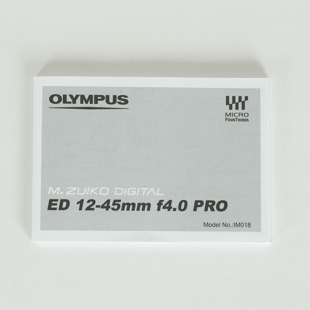 OLYMPUS M.ZUIKO DIGITAL ED 12‑45mm F4.0 PRO