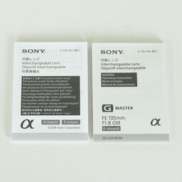 SONY FE 135mm F1.8 GM SEL135F18GM