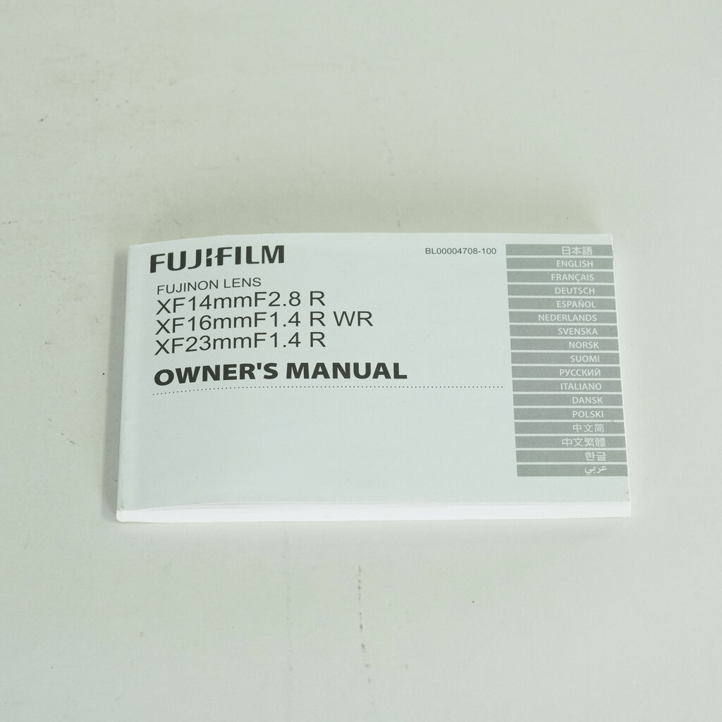 FUJIFILM XF16mmF1.4 R WR