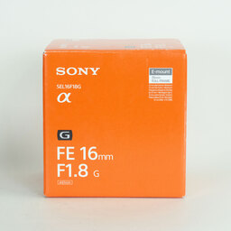 SONY FE 16mm F1.8 G SEL16F18G SONY FE 16mm F1.8 G SEL16F18G