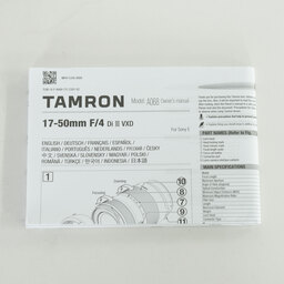 TAMRON 17-50mm F/4 Di III VXD (Model A068) [ソニーE用]
