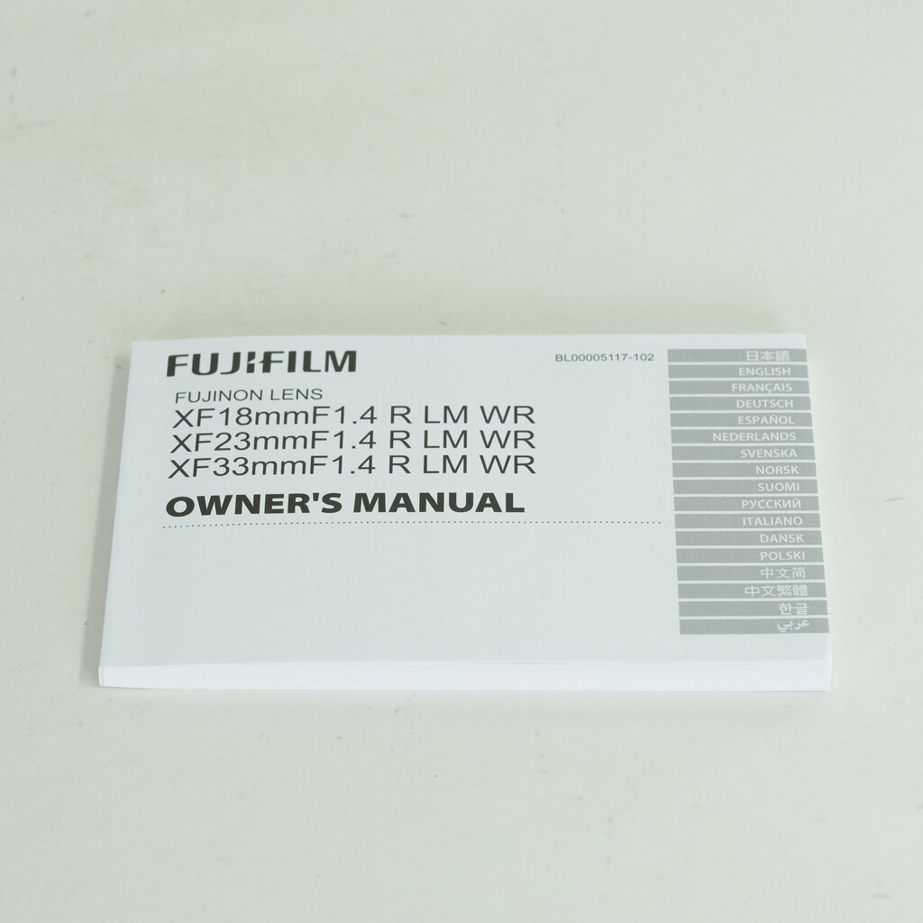FUJIFILM XF33mmF1.4 R LM WR
