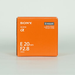 SONY E 20mm F2.8 SEL20F28