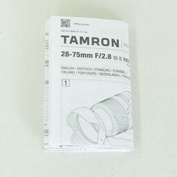TAMRON 28-75mm F/2.8 Di III RXD (Model A036) [ソニーE用]