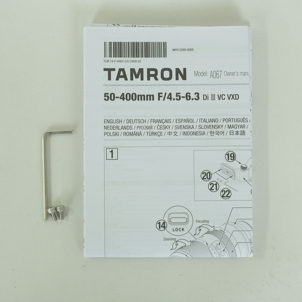 TAMRON 50-400mm F/4.5-6.3 Di III VC VXD (Model A067) [ニコンZ用]