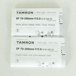 TAMRON SP 70-200mm F/2.8 Di VC USD G2（Model A025）[キヤノン用]