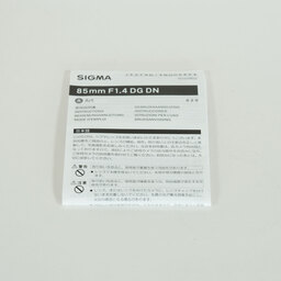 SIGMA 85mm F1.4 DG DN｜Art [ソニーE用]