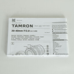 TAMRON 20-40mm F/2.8 Di III VXD(Model A062) [ソニーE用]