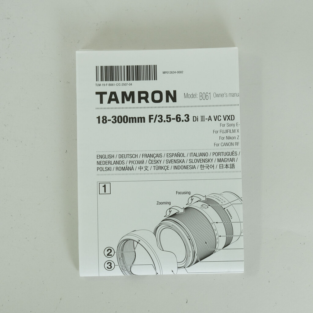 TAMRON 18-300mm F/3.5-6.3 Di III-A VC VXD (Model B061) [キヤノンRF用]