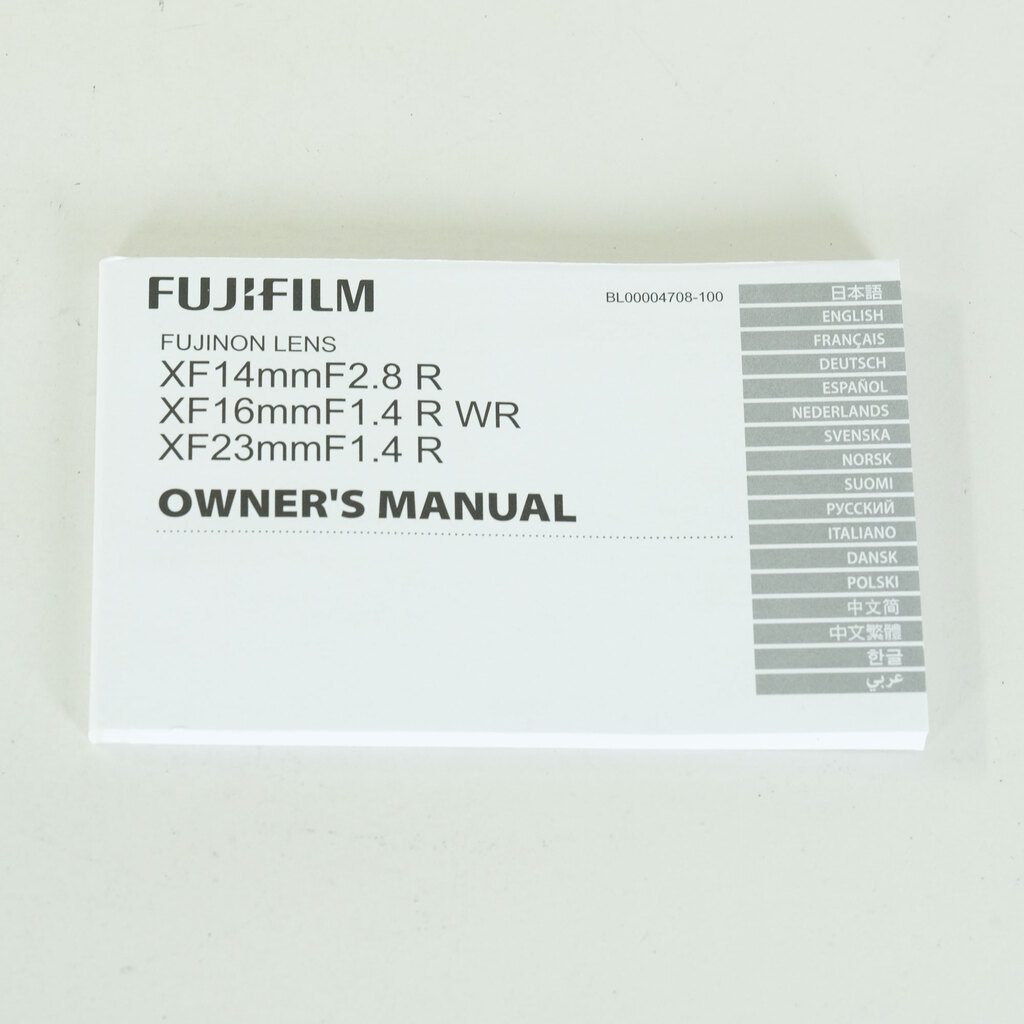 FUJIFILM XF16mmF1.4 R WR