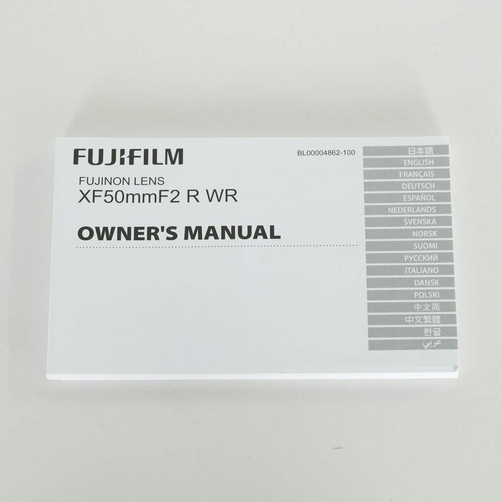 FUJIFILM XF50mmF2 R WR
