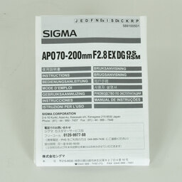 SIGMA APO 70-200mm F2.8 EX DG OS HSM (キヤノンEF用)